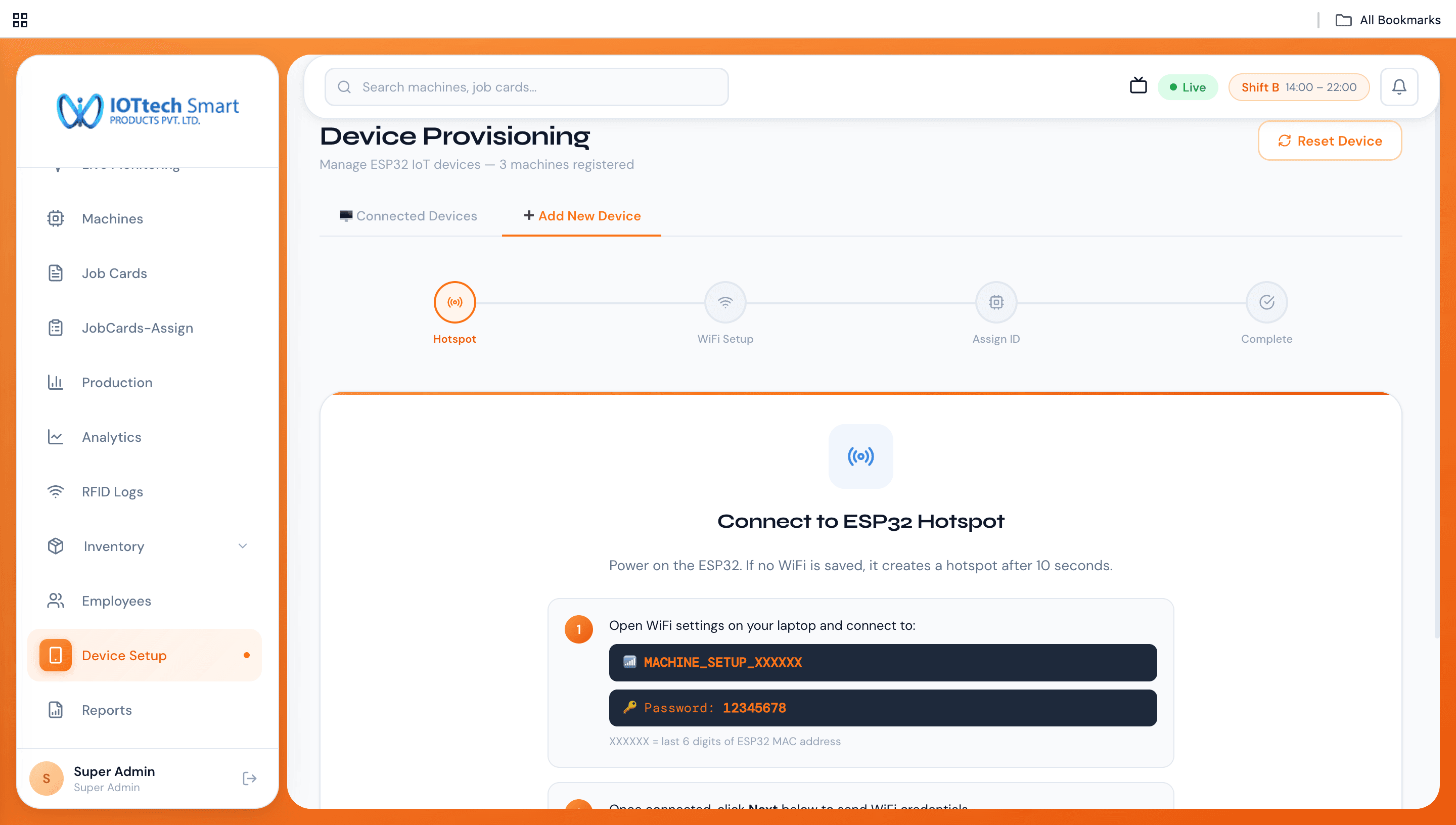 Industrial IoT Manufacturing Dashboard