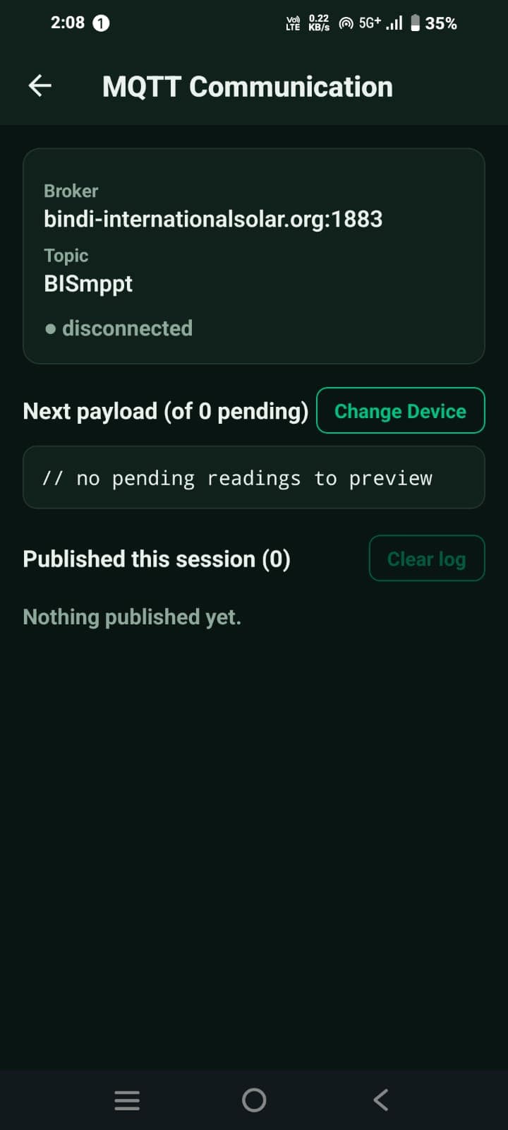 Bindi Solar — Device Commissioning App